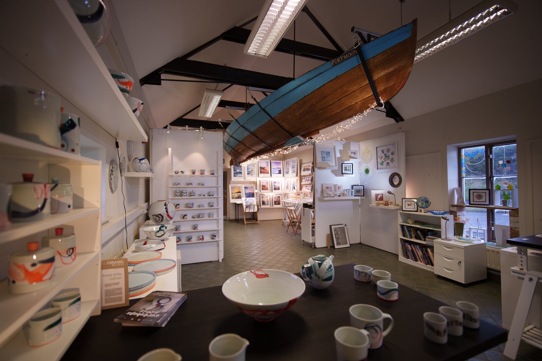 The Boat House Gallery beside the Giant’s Causeway