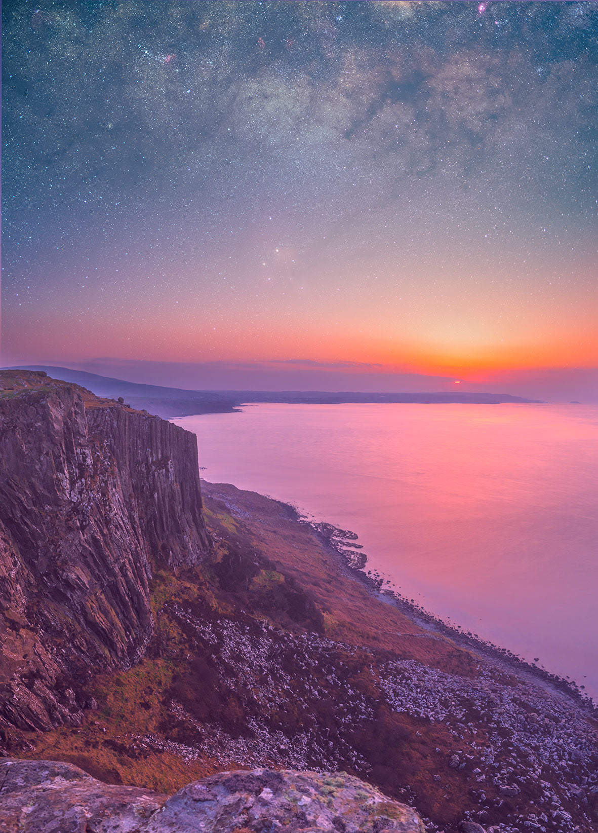 Fairhead Sunset '55°13'26.7"N 6°09'23.3"W'