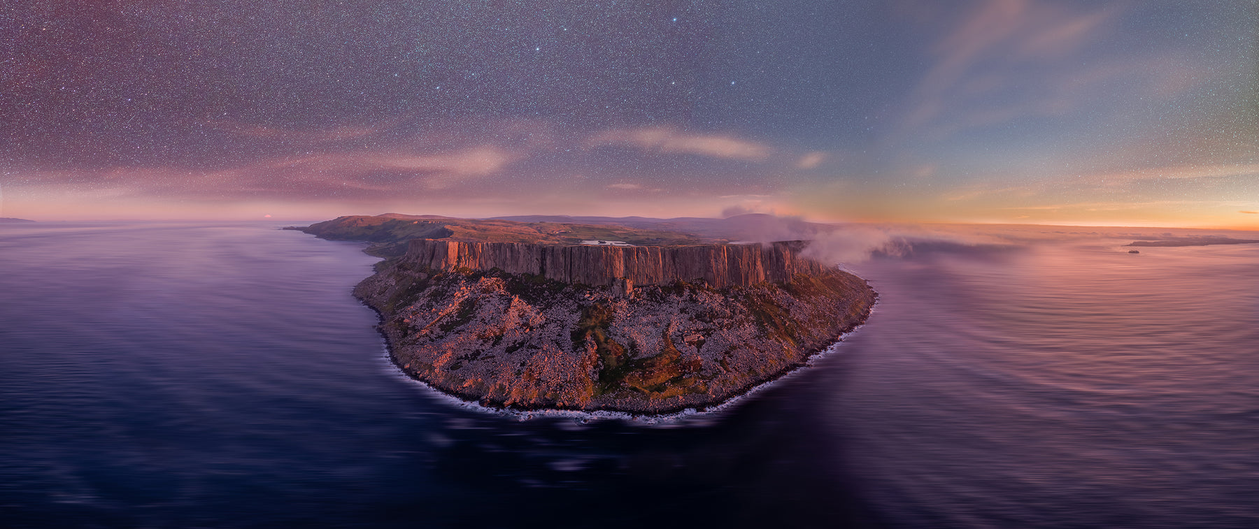 Fairhead Mist/ Moon/Stars Panoramic