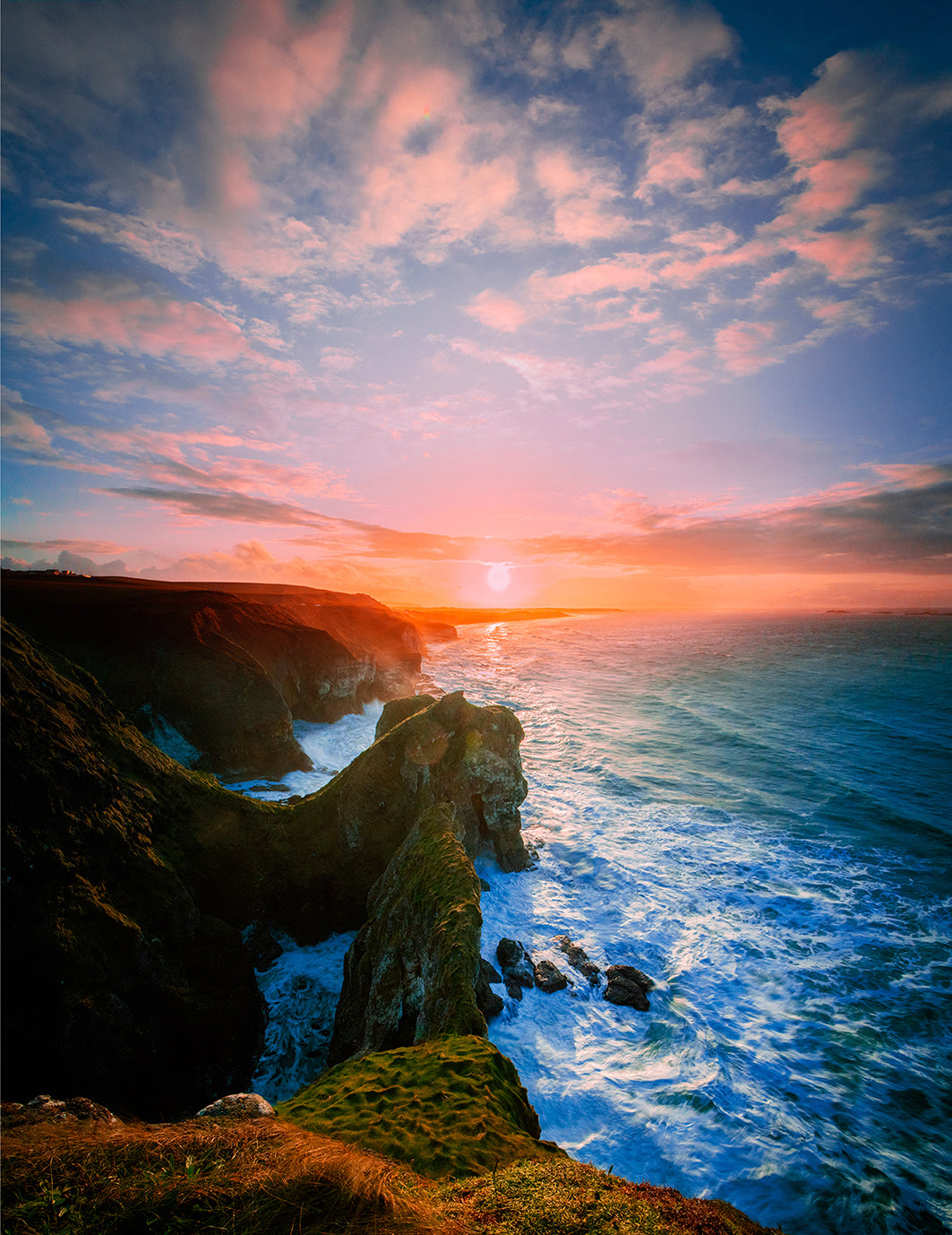 Sunset Over Portrush 55°12'30.8"N 6°35'25.5"W