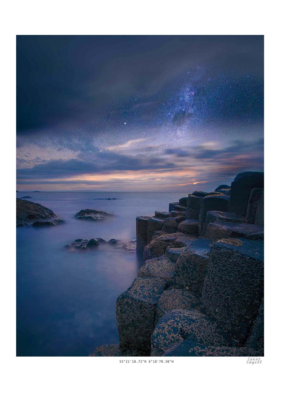 Giants Causeway with the Milky Way 5514624 N 630423 W