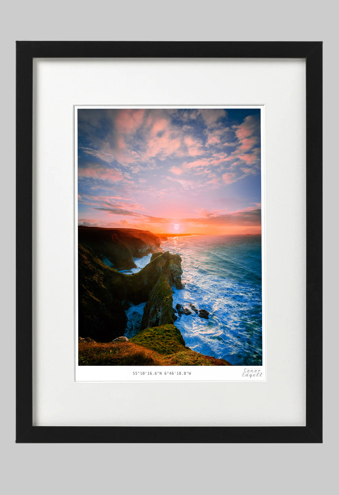 Sunset Over Portrush 55°12'30.8"N 6°35'25.5"W