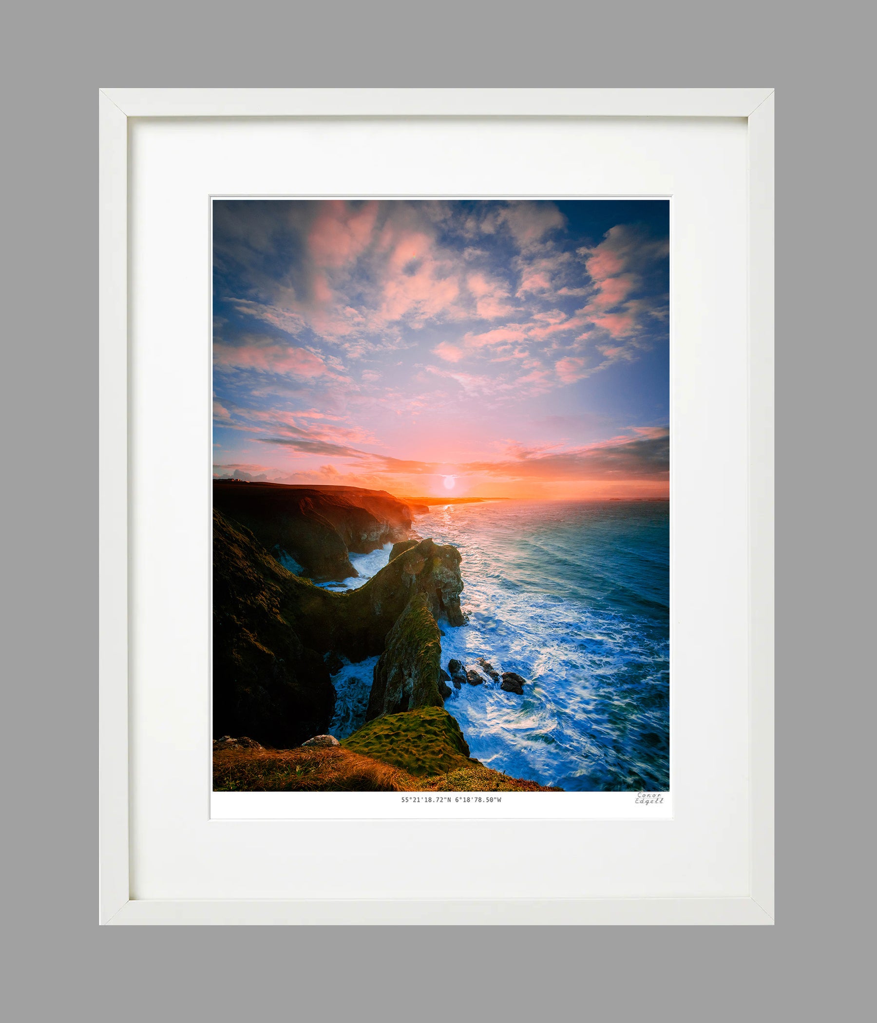 Sunset Over Portrush 55°12'30.8"N 6°35'25.5"W