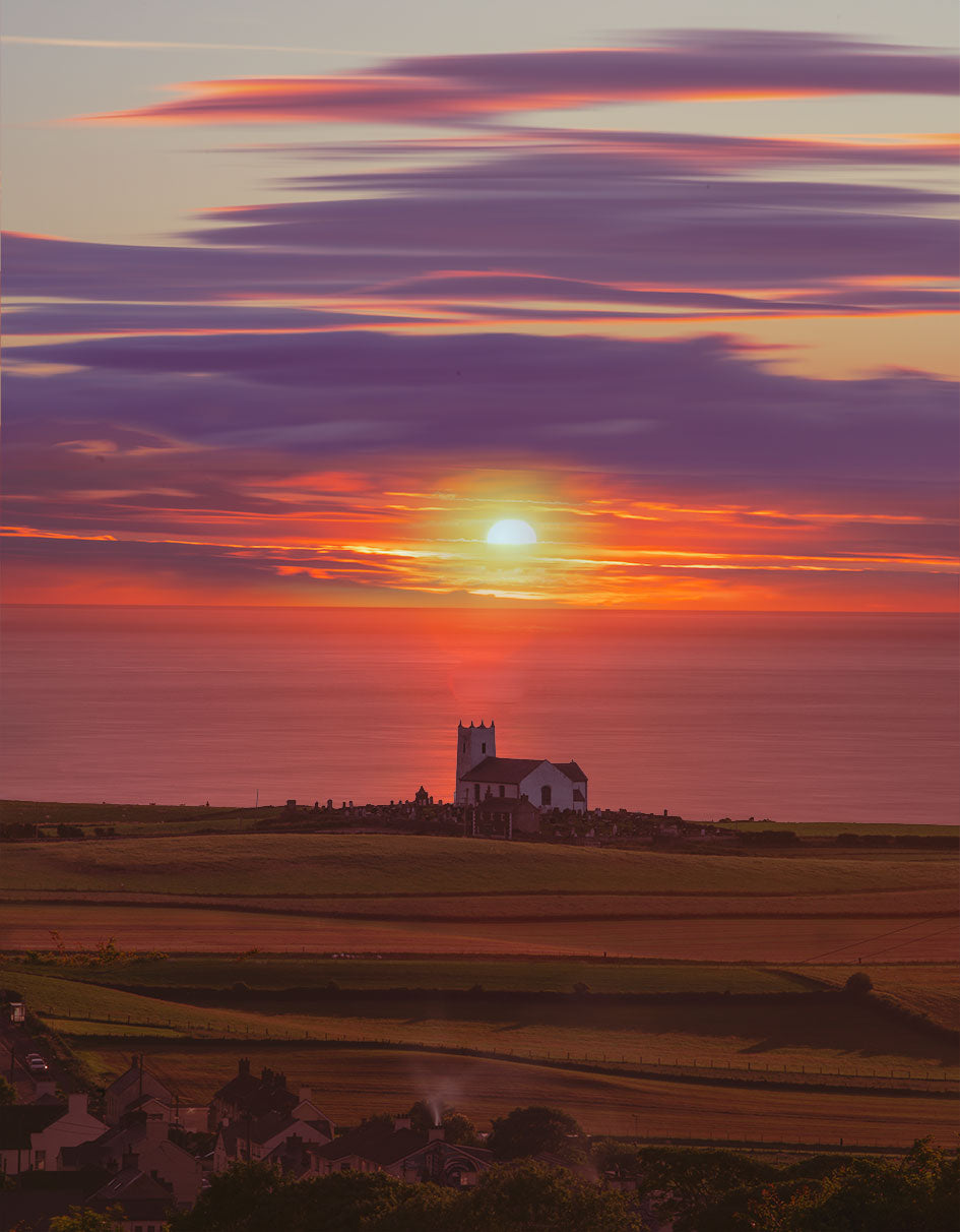 Ballintoy Parish Church Sunset
